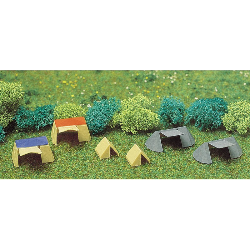 Assorted Tents x 6 N Scale